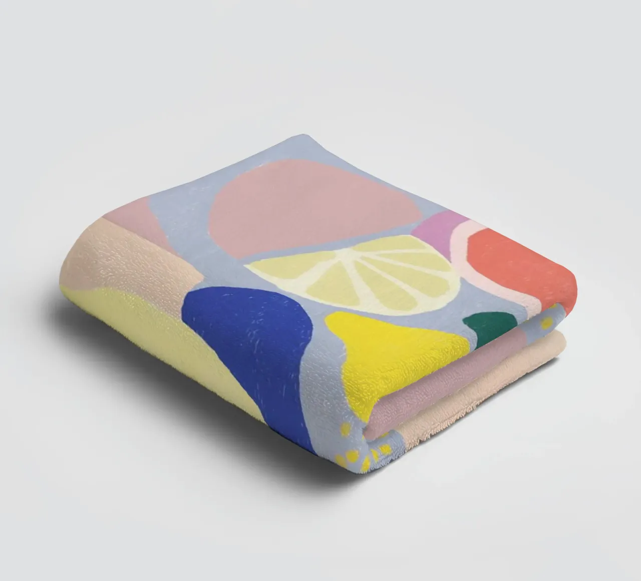 Obst Limonade mit Zitrone Handtuch von Carinaprint