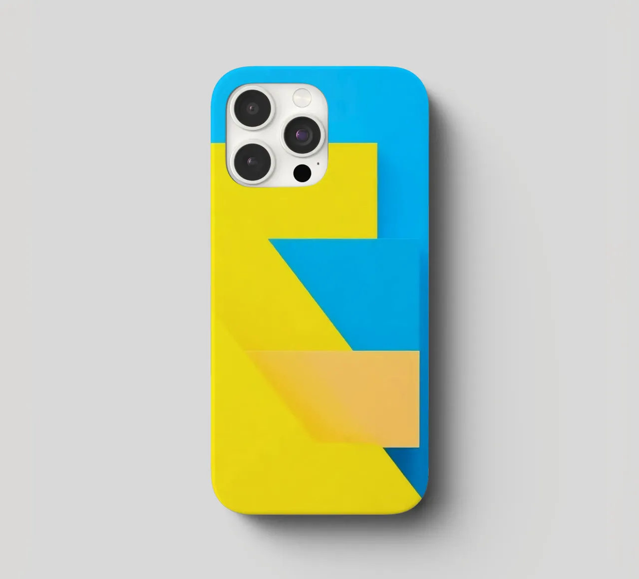 Forme geometriche colorate disposte in una vibrante composizione cover iphone da DesignDoodle