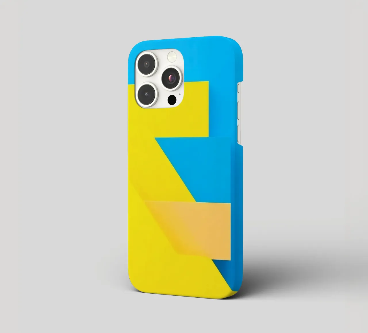 Forme geometriche colorate disposte in una vibrante composizione cover iphone da DesignDoodle