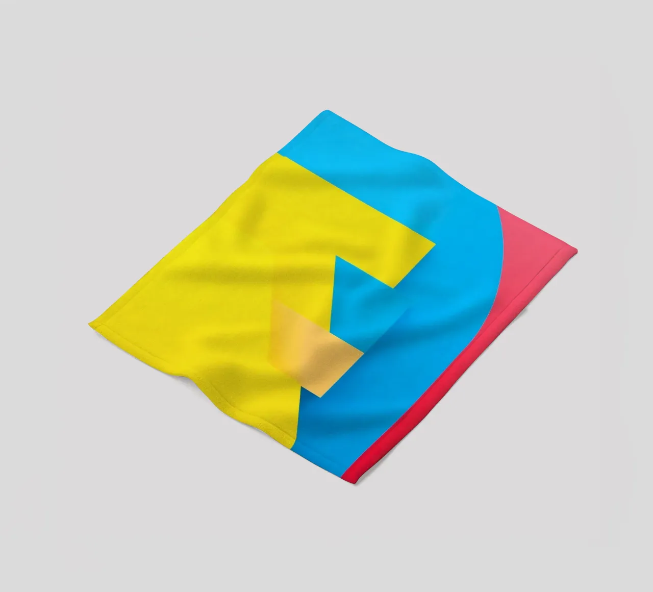 Forme geometriche colorate disposte in una vibrante composizione coperta in pile da DesignDoodle