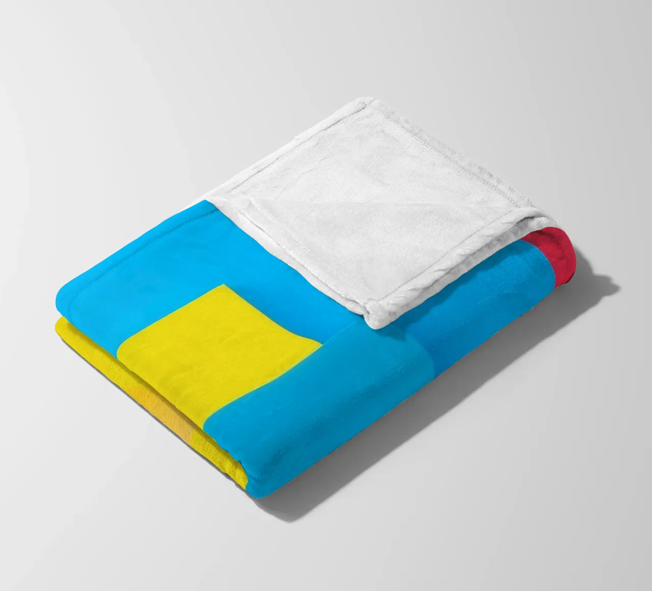 Forme geometriche colorate disposte in una vibrante composizione coperta in pile da DesignDoodle