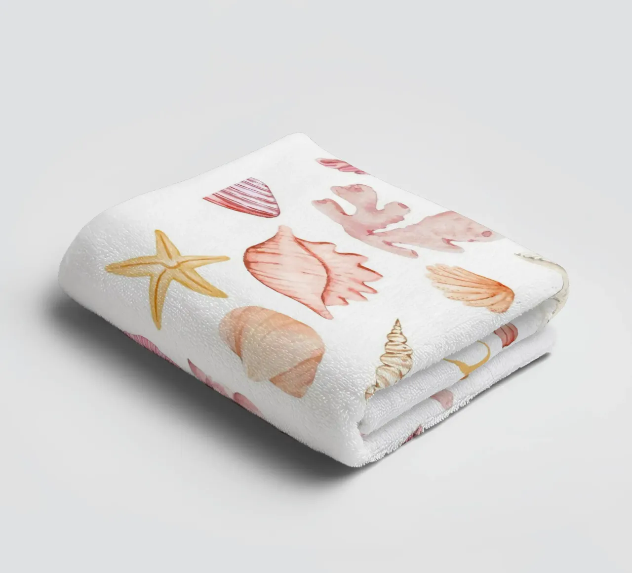 La Dolce Vita Sea Shell Print asciugamano da bagno da Bella Studio
