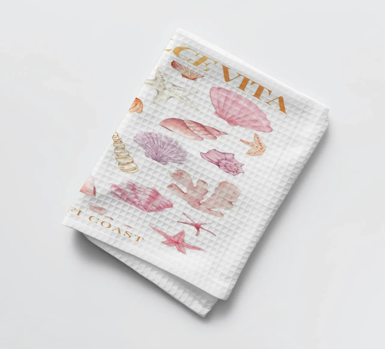 La Dolce Vita Sea Shell Print canovaccio da cucina da Bella Studio