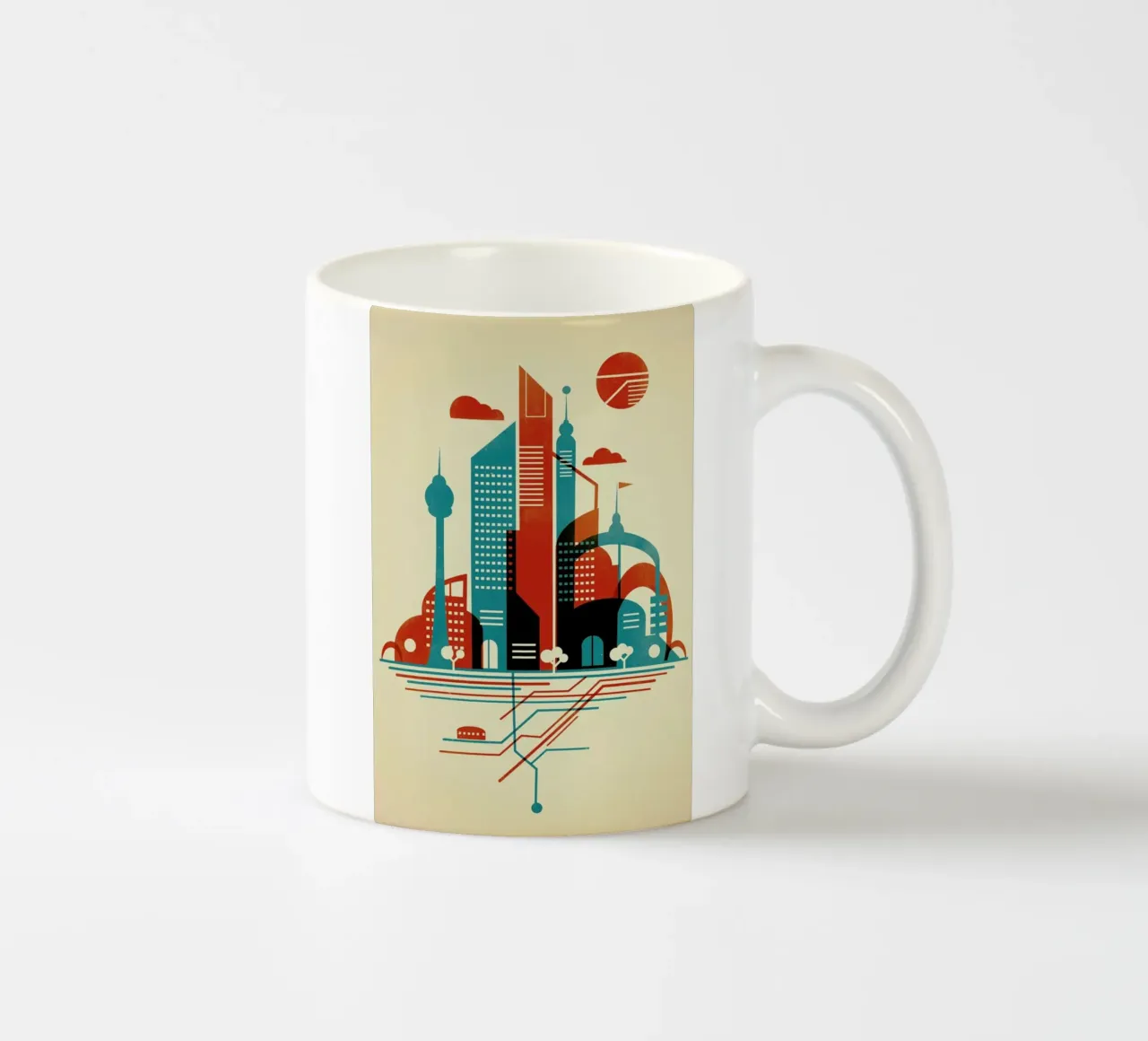 Subway Sky tazza in ceramica da Jay Fleck