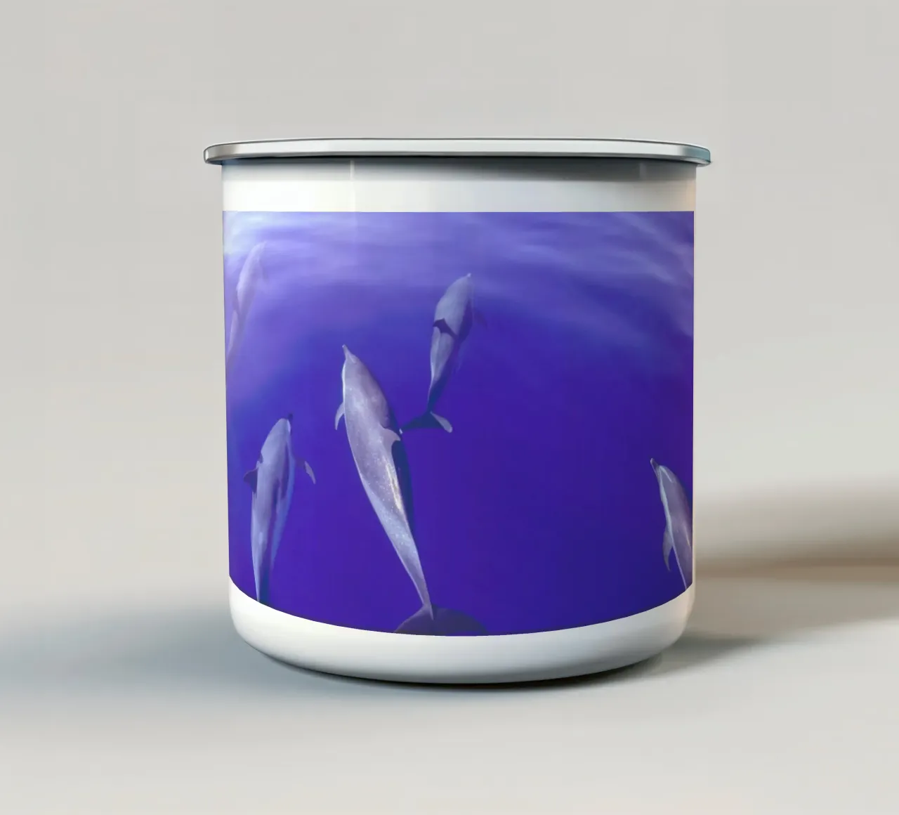 Dolphin Pod tazza in smalto da Natural Kingdom