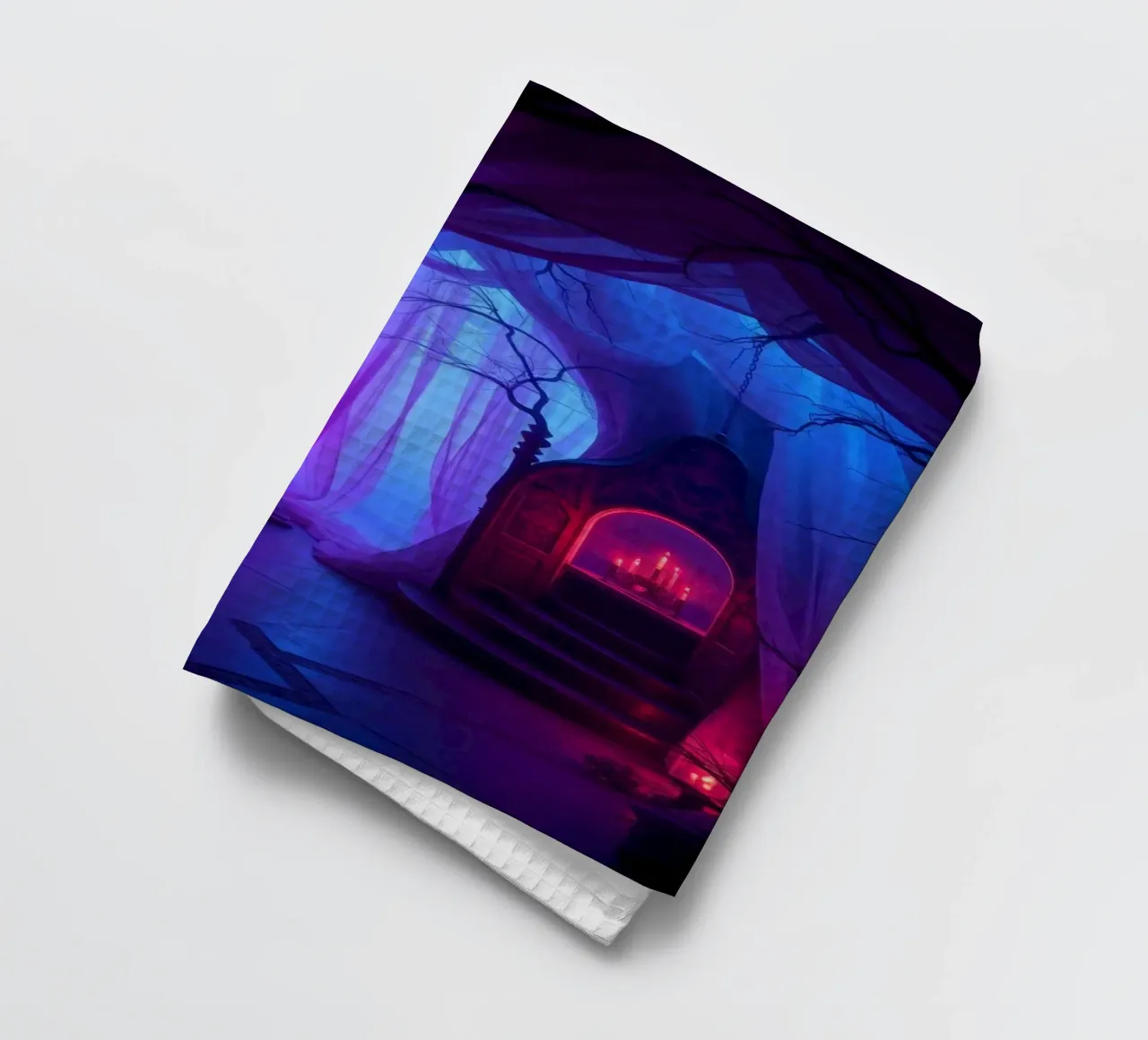 Interni inquietanti con luci soffuse e arredamento misterioso canovaccio da cucina da DesignDoodle