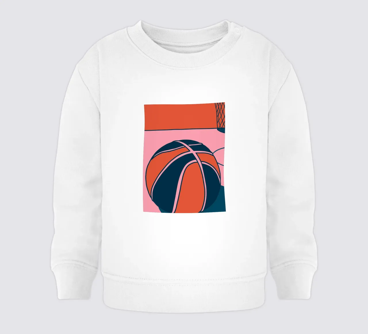 Basket rosa felpa neonato da SPORTS ONLY