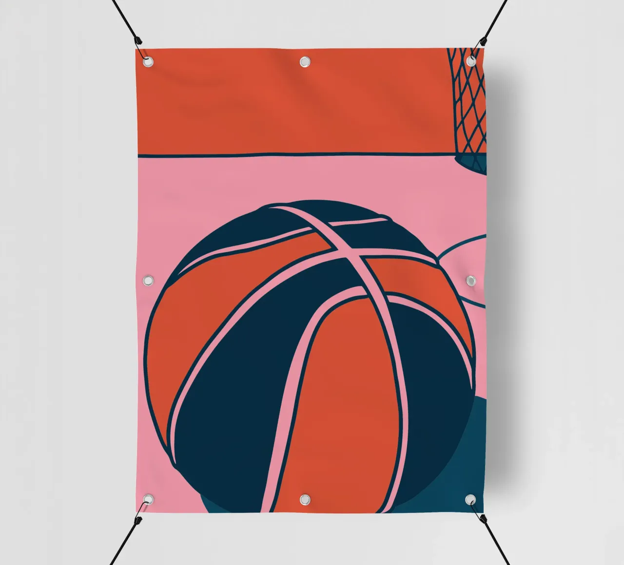 Basket rosa telo in pvc da SPORTS ONLY