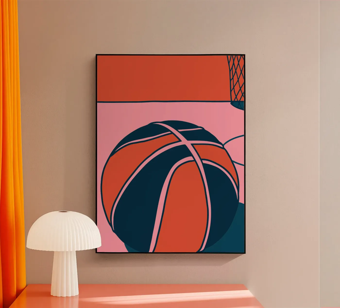 Pink Basketball plexiglass da SPORTS ONLY