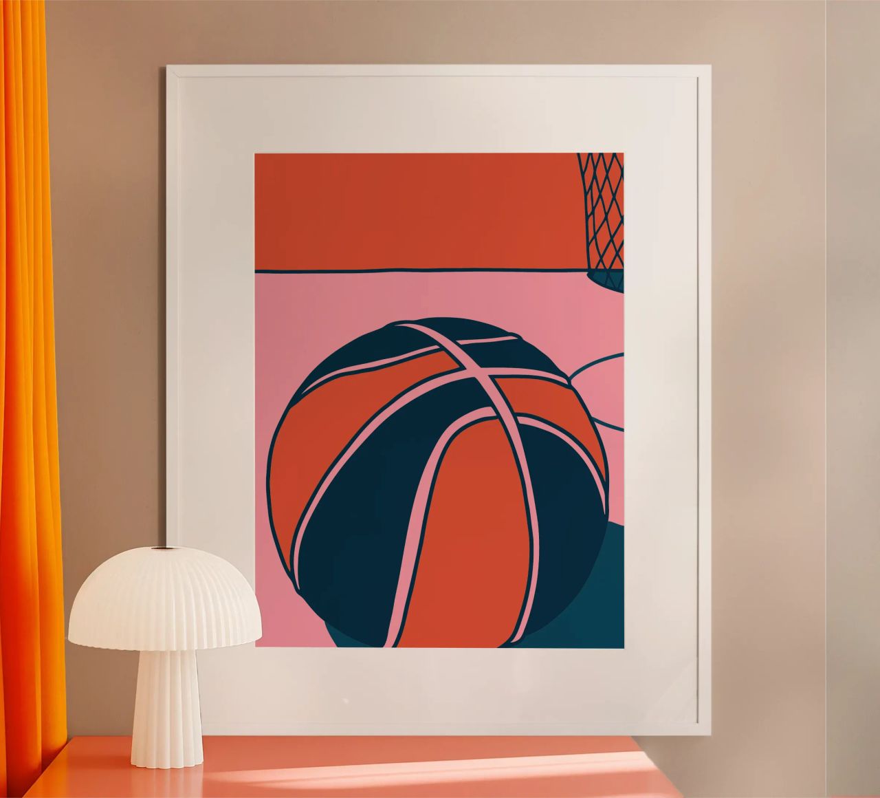 Basket-ball rose poster de SPORTS ONLY