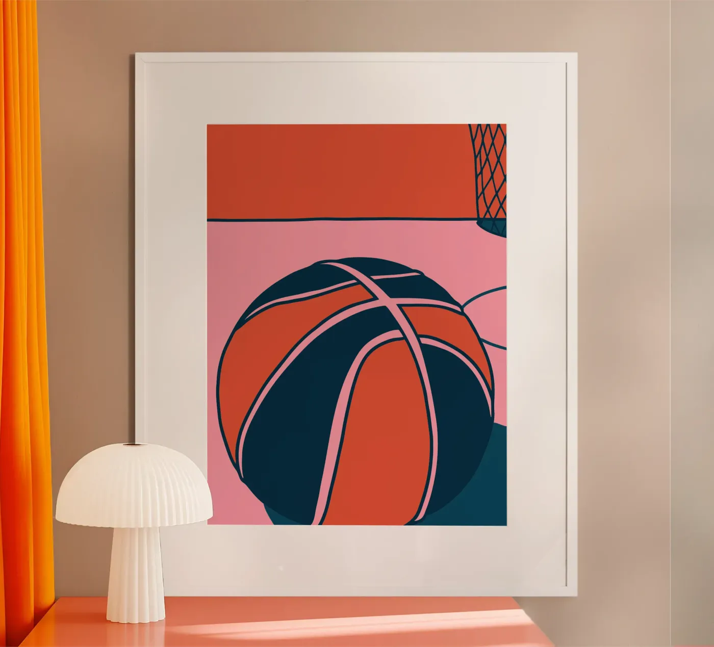 Pink Basketball poster da SPORTS ONLY