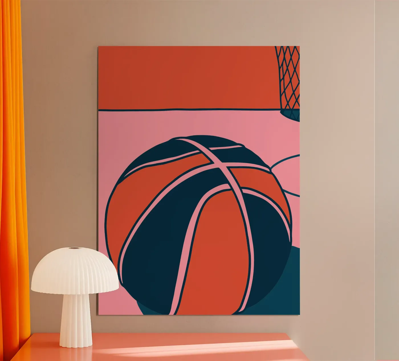 Pink Basketball poster da SPORTS ONLY