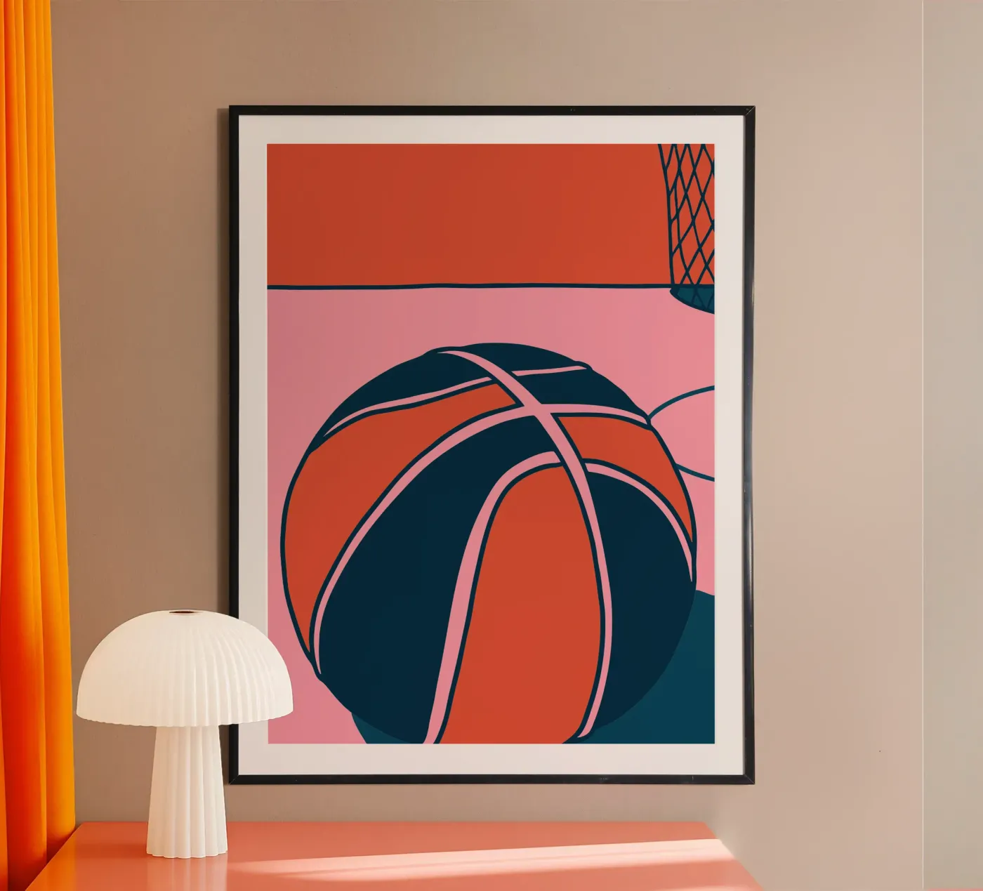 Pink Basketball poster da SPORTS ONLY
