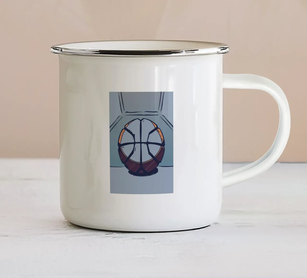 Basketball tazza in smalto da SPORTS ONLY