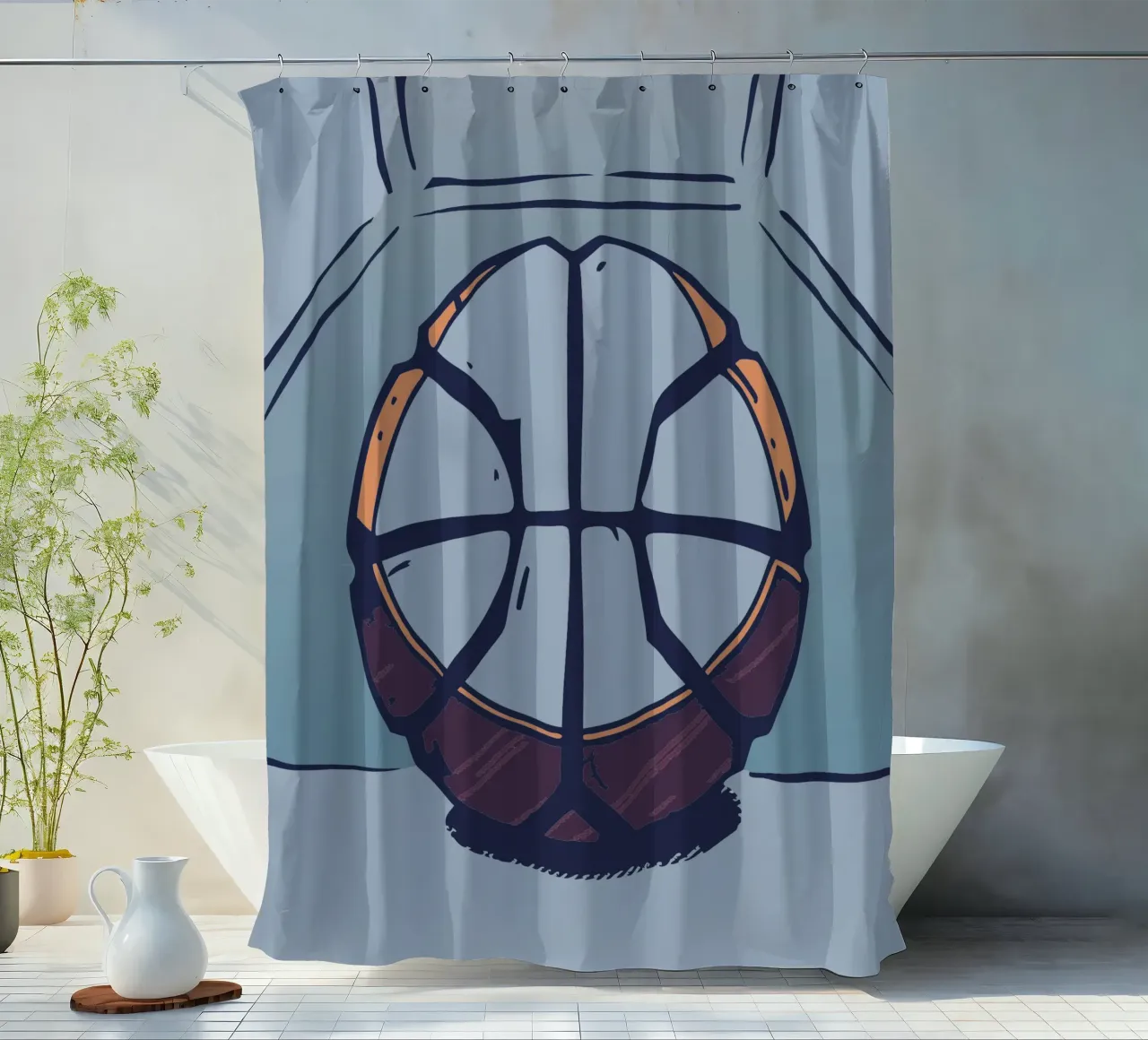Basketball douchegordijn van SPORTS ONLY