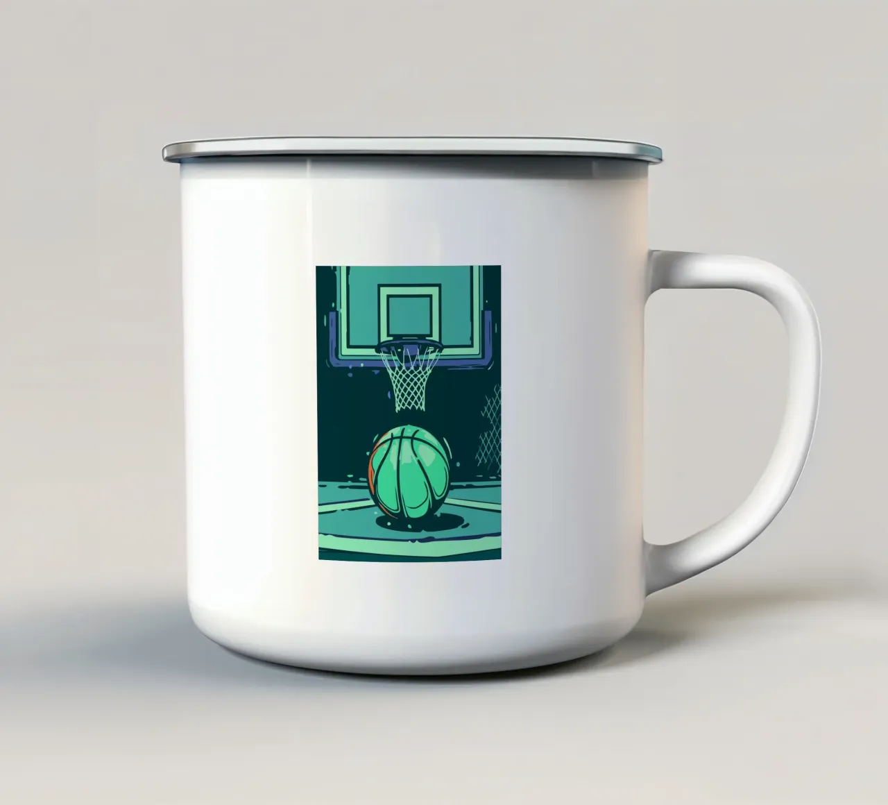 Pallacanestro tazza in smalto da SPORTS ONLY