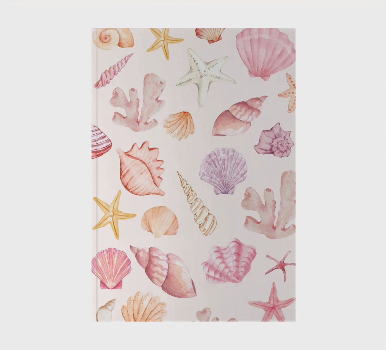 Sea Shell Print, Italy Print notebook by Boheme