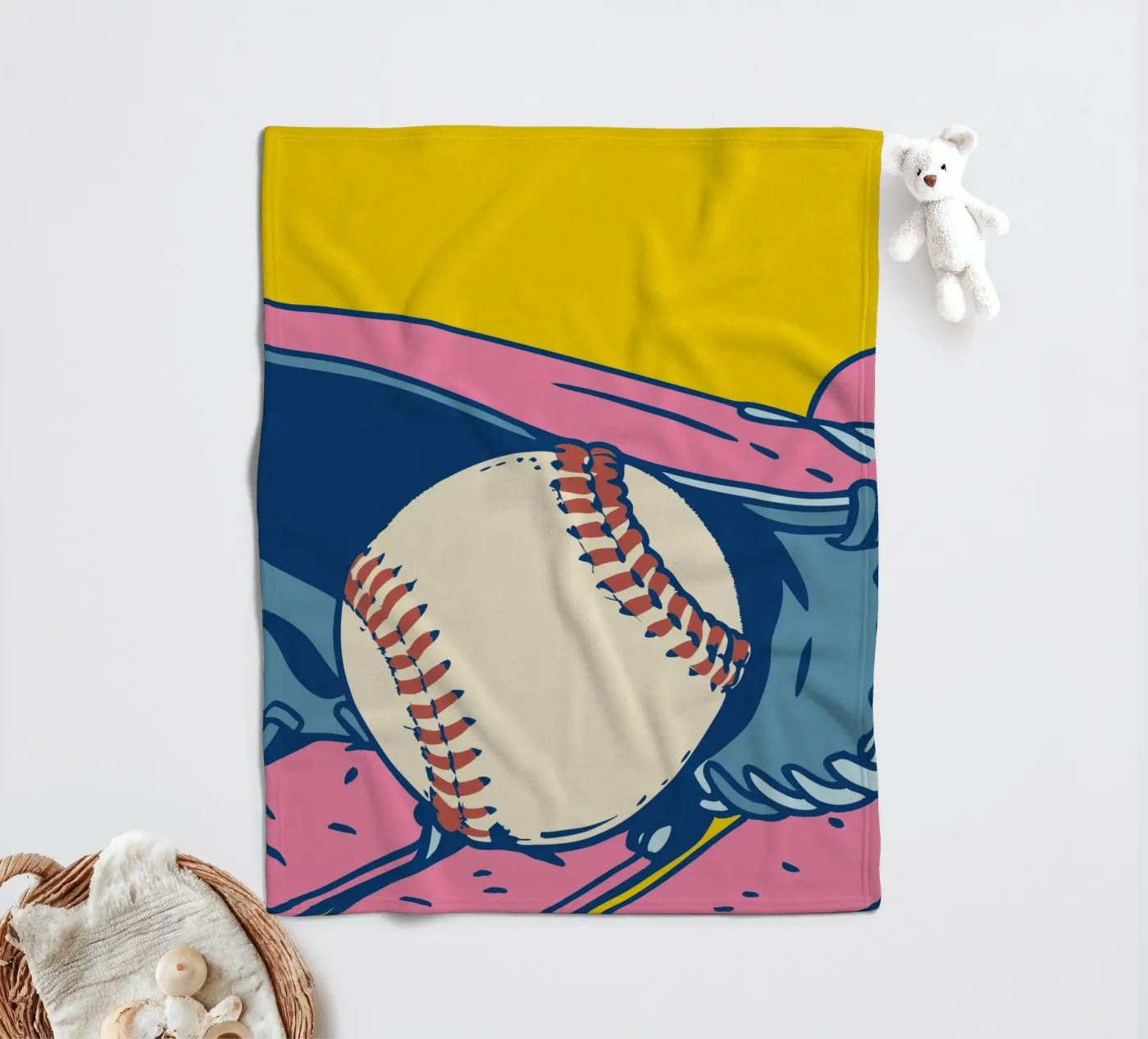 Baseball Fleecedecke von SPORTS ONLY