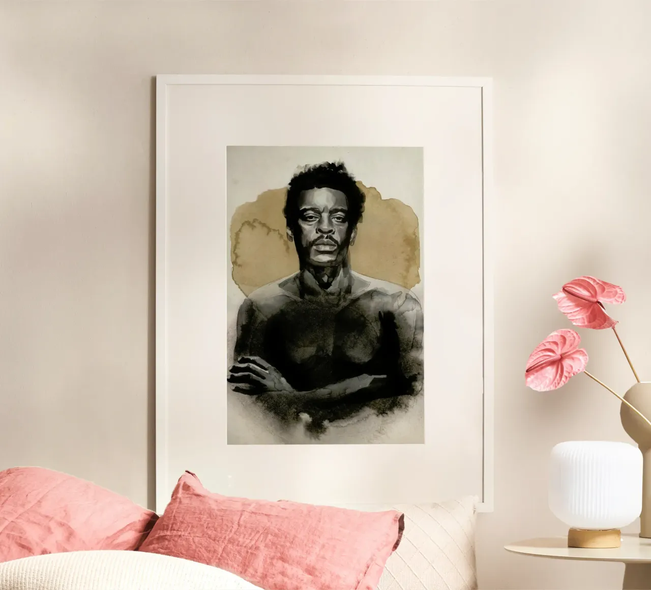 Seu Jorge poster con telaio in legno da David Diehl