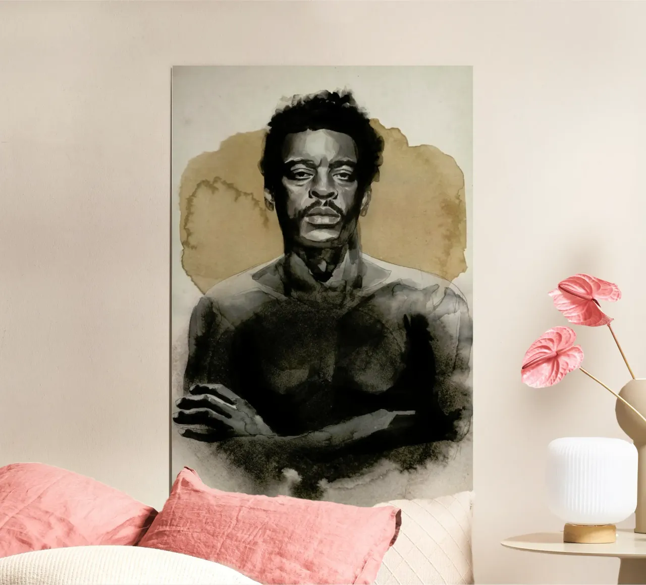 Seu Jorge poster con telaio in legno da David Diehl