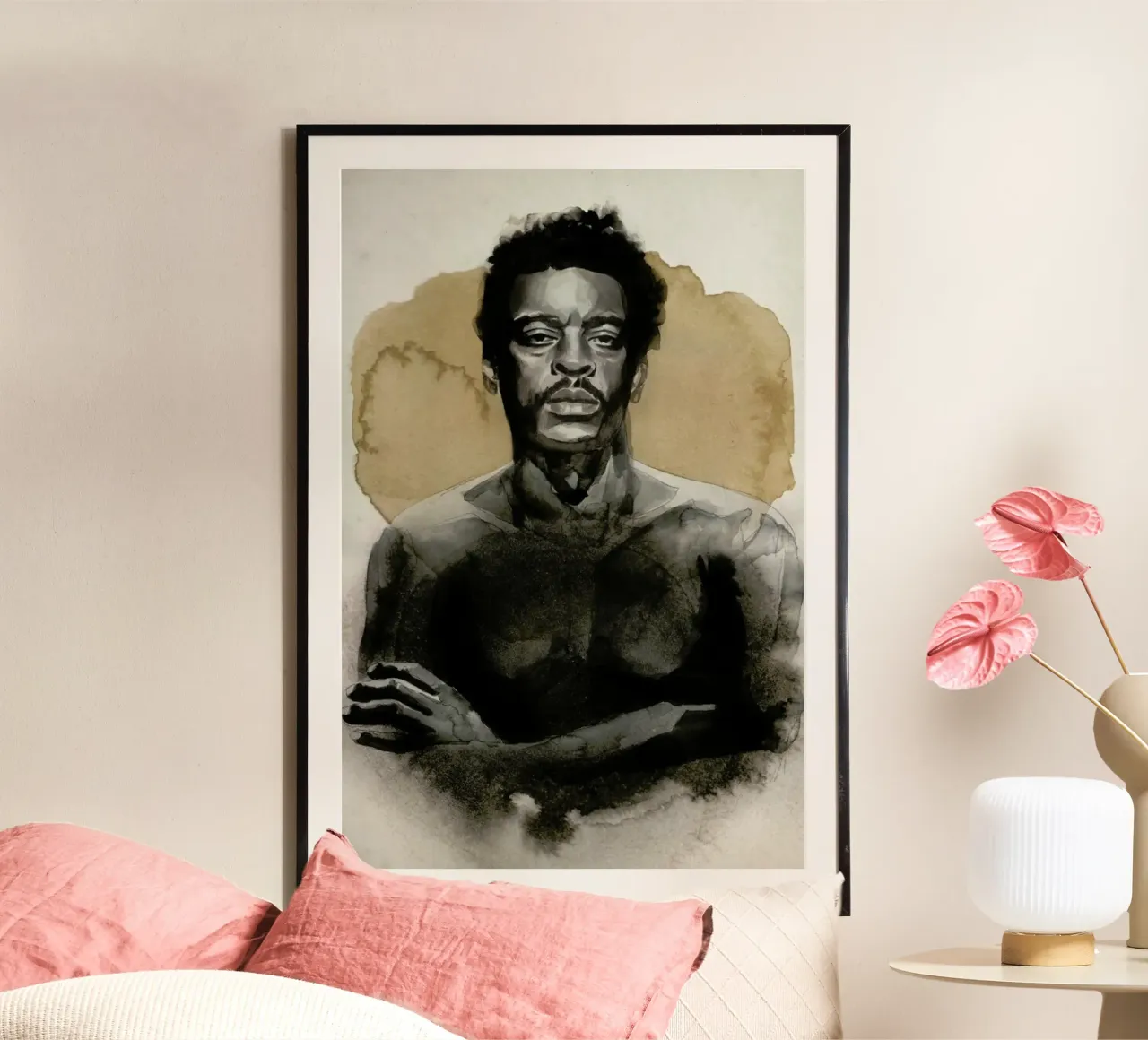Seu Jorge poster con telaio in legno da David Diehl
