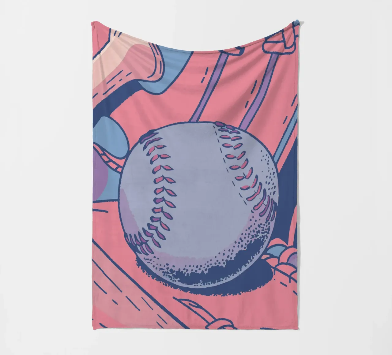 Baseball Fleecedecke von SPORTS ONLY