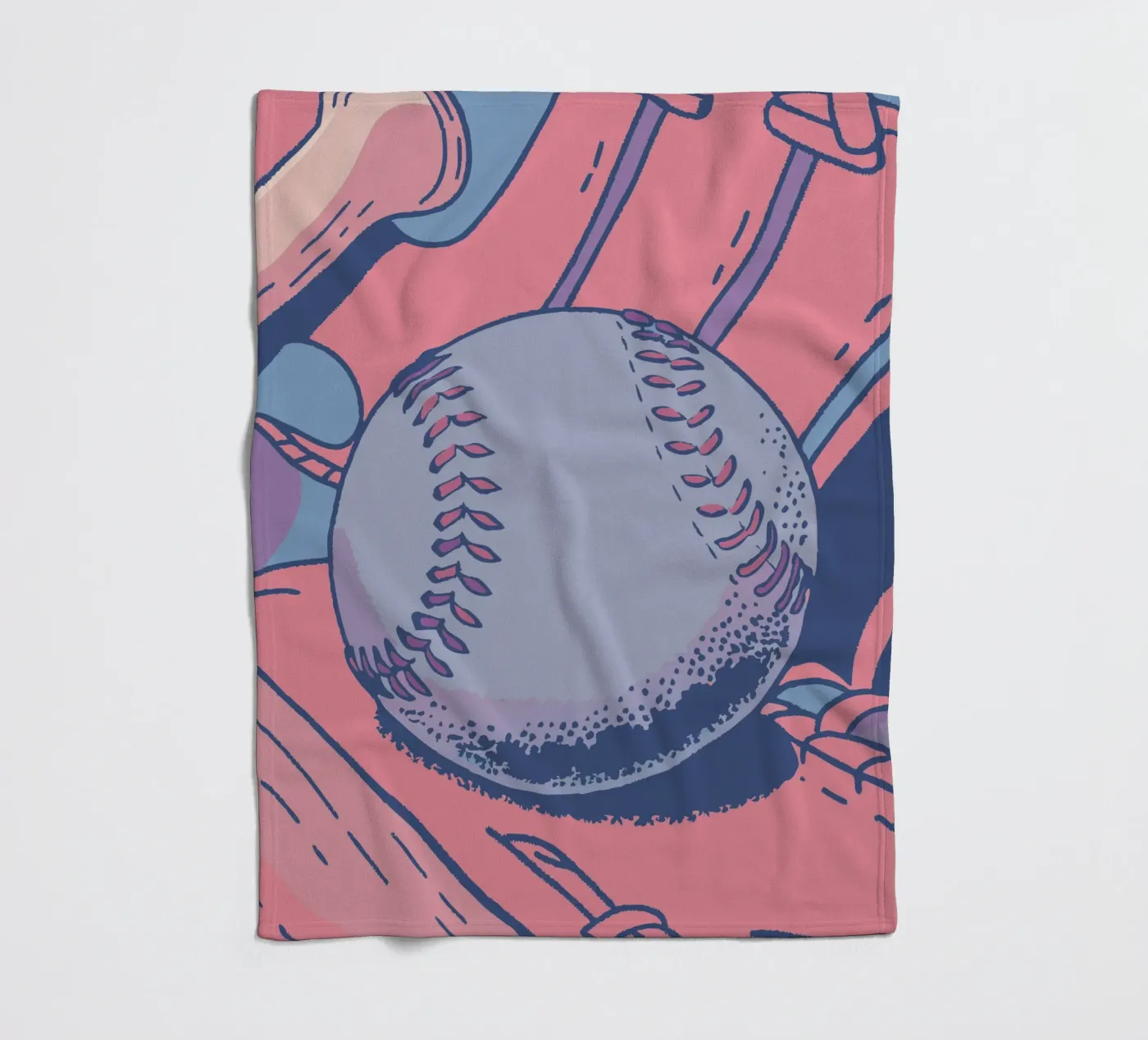 Baseball Fleecedecke von SPORTS ONLY
