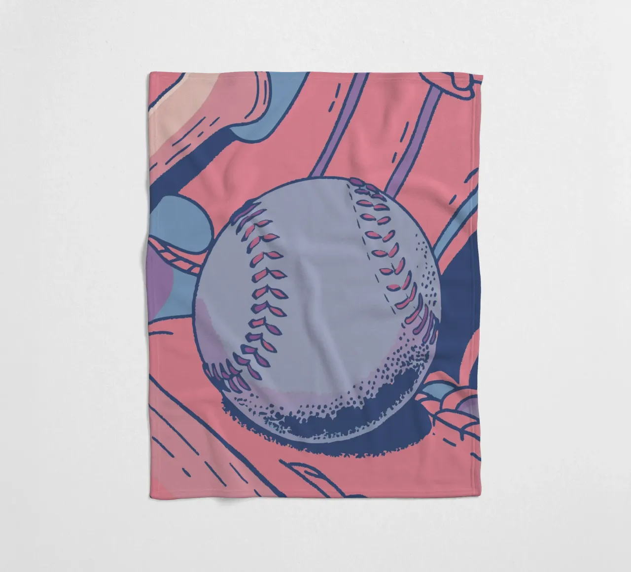 Baseball Fleecedecke von SPORTS ONLY
