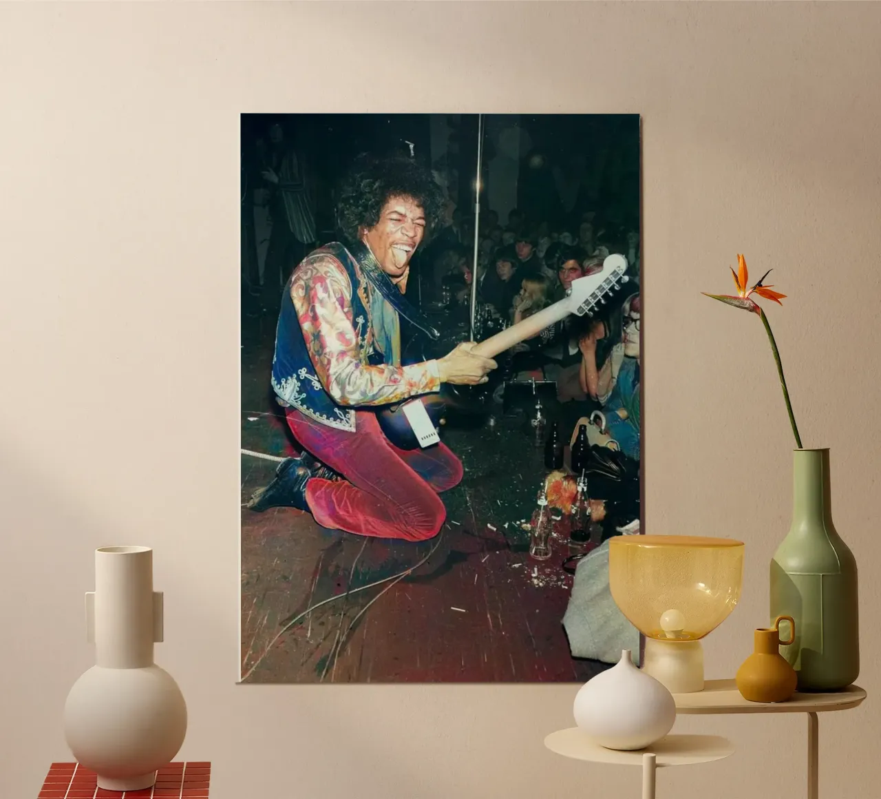 Jimi sul palco alluminio dibond da Alex happy shop