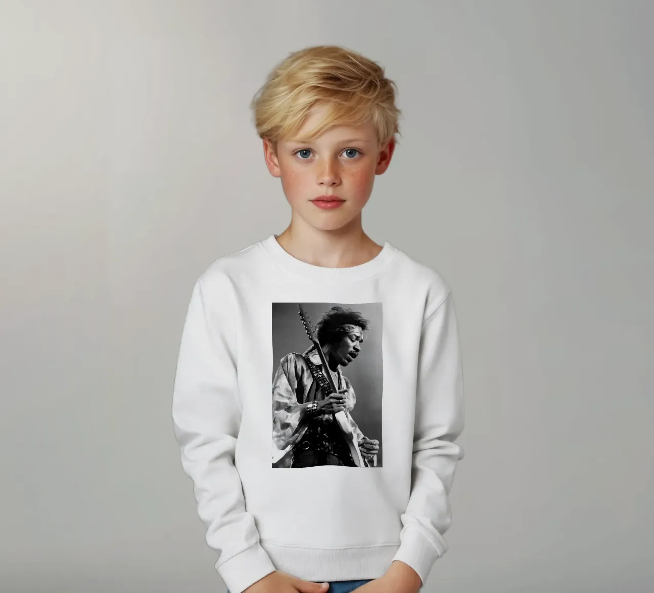 Chitarrista d'epoca felpa bambino da Alex happy shop