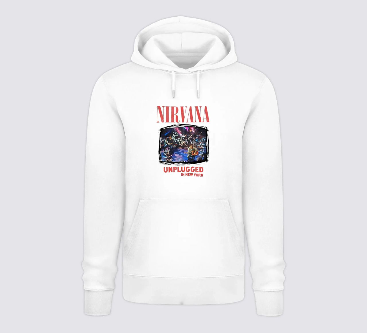 Nirvana unplugged felpa con cappuccio da adamlefff