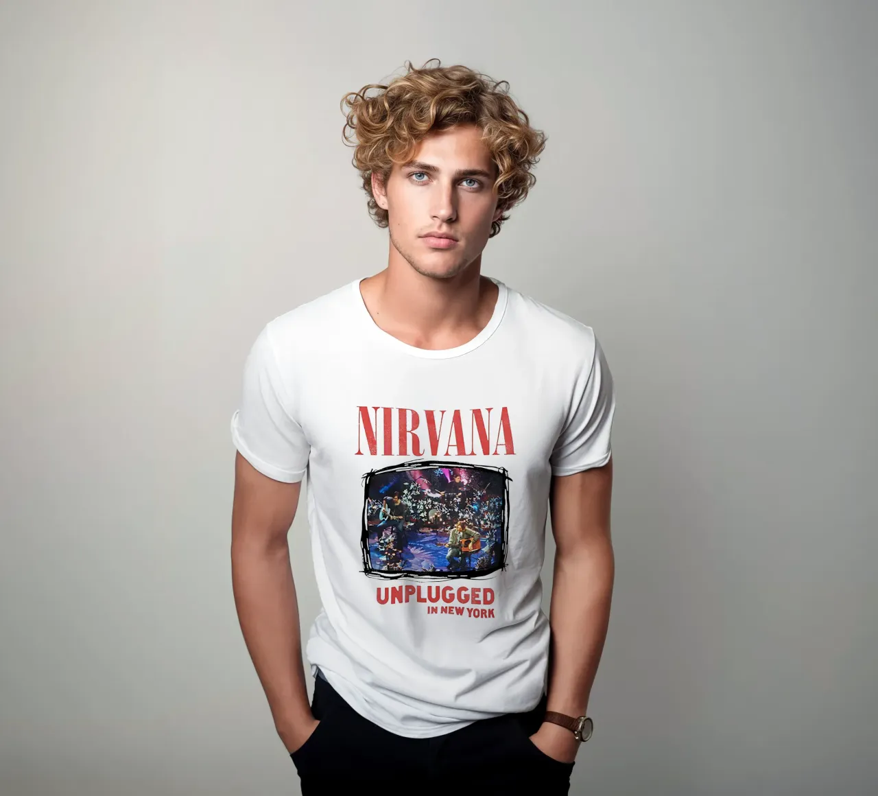Nirvana unplugged camiseta de adamlefff