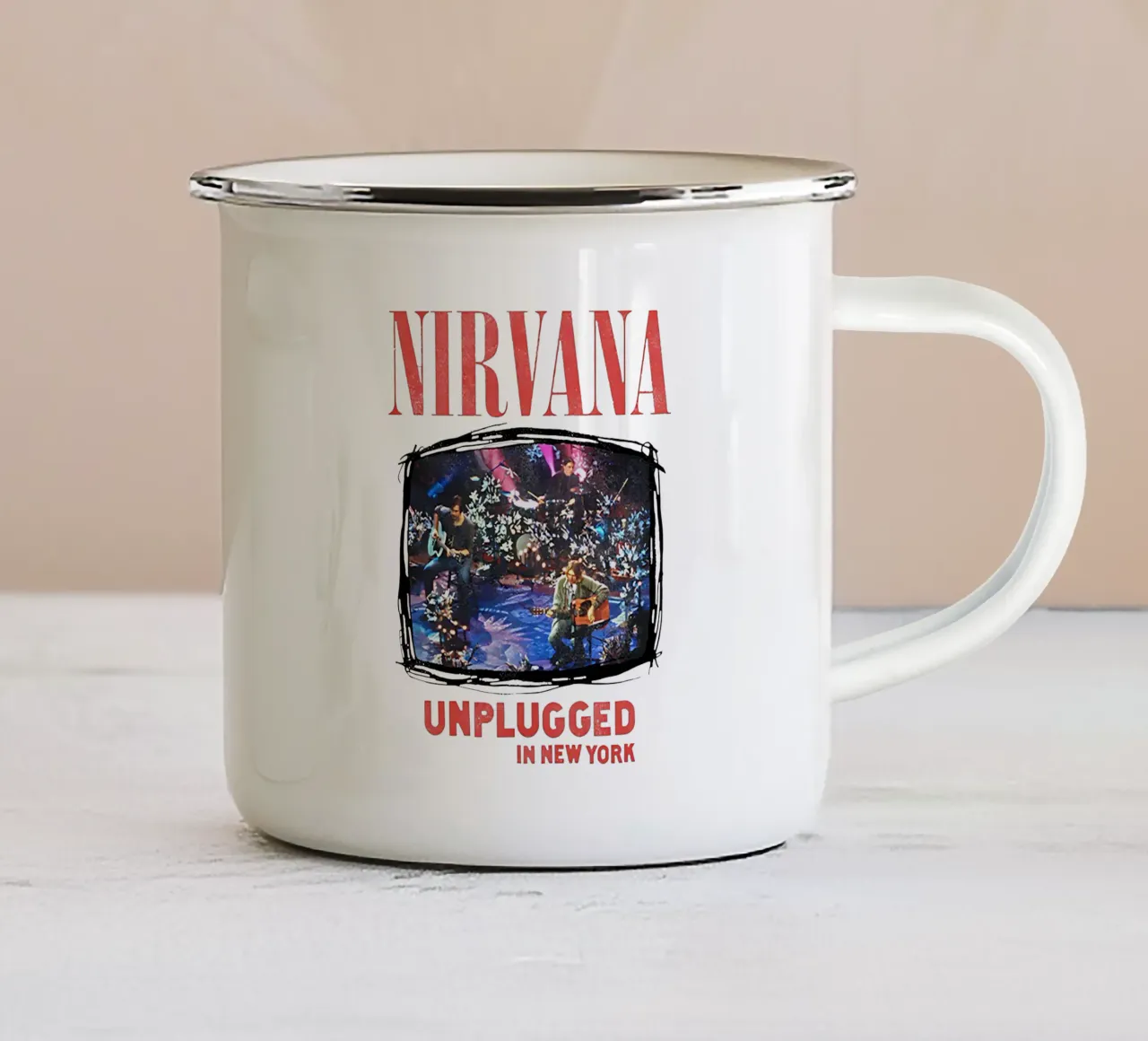 Nirvana unplugged emaille mok van adamlefff