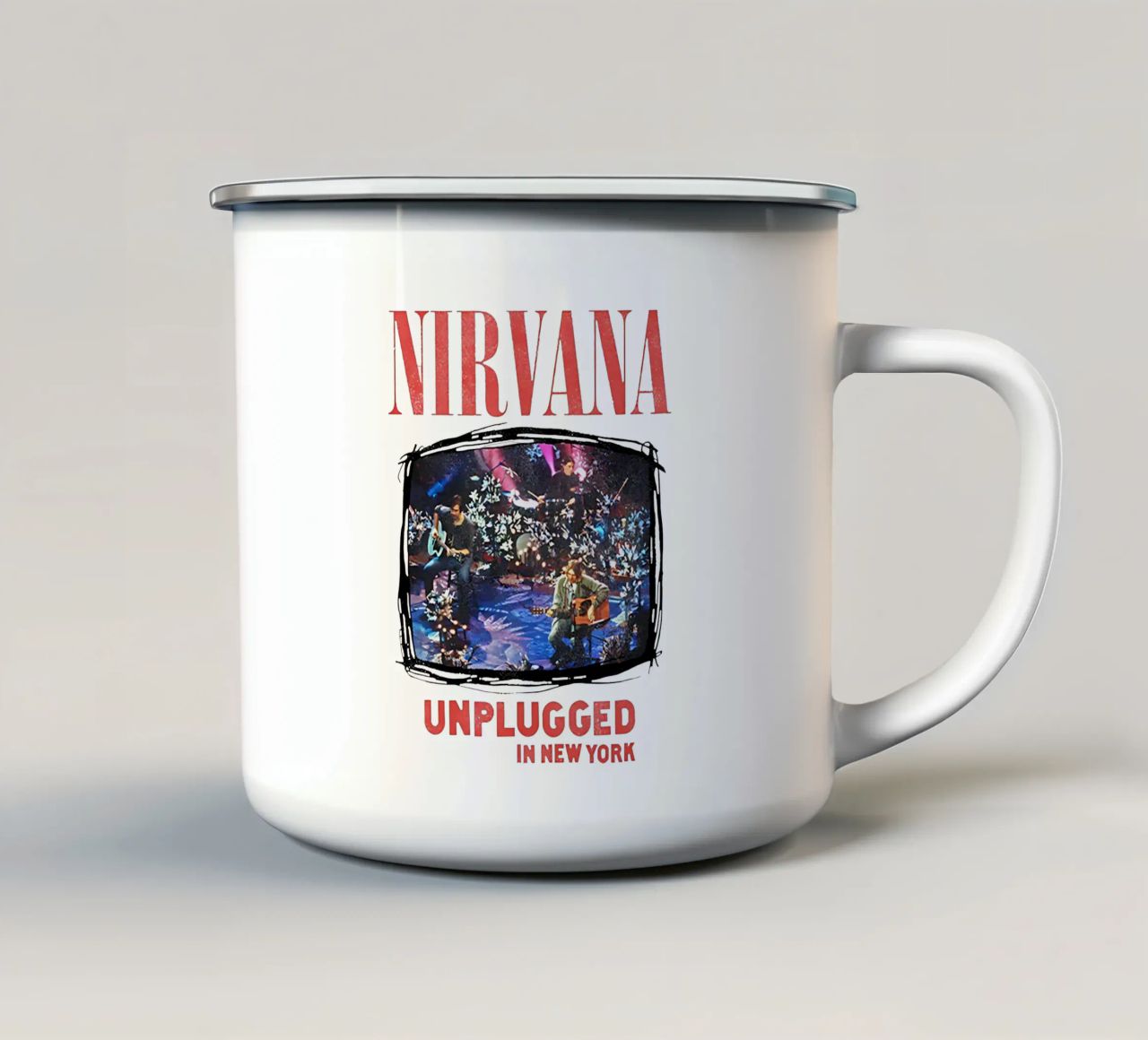 Nirvana unplugged tazza in smalto da adamlefff
