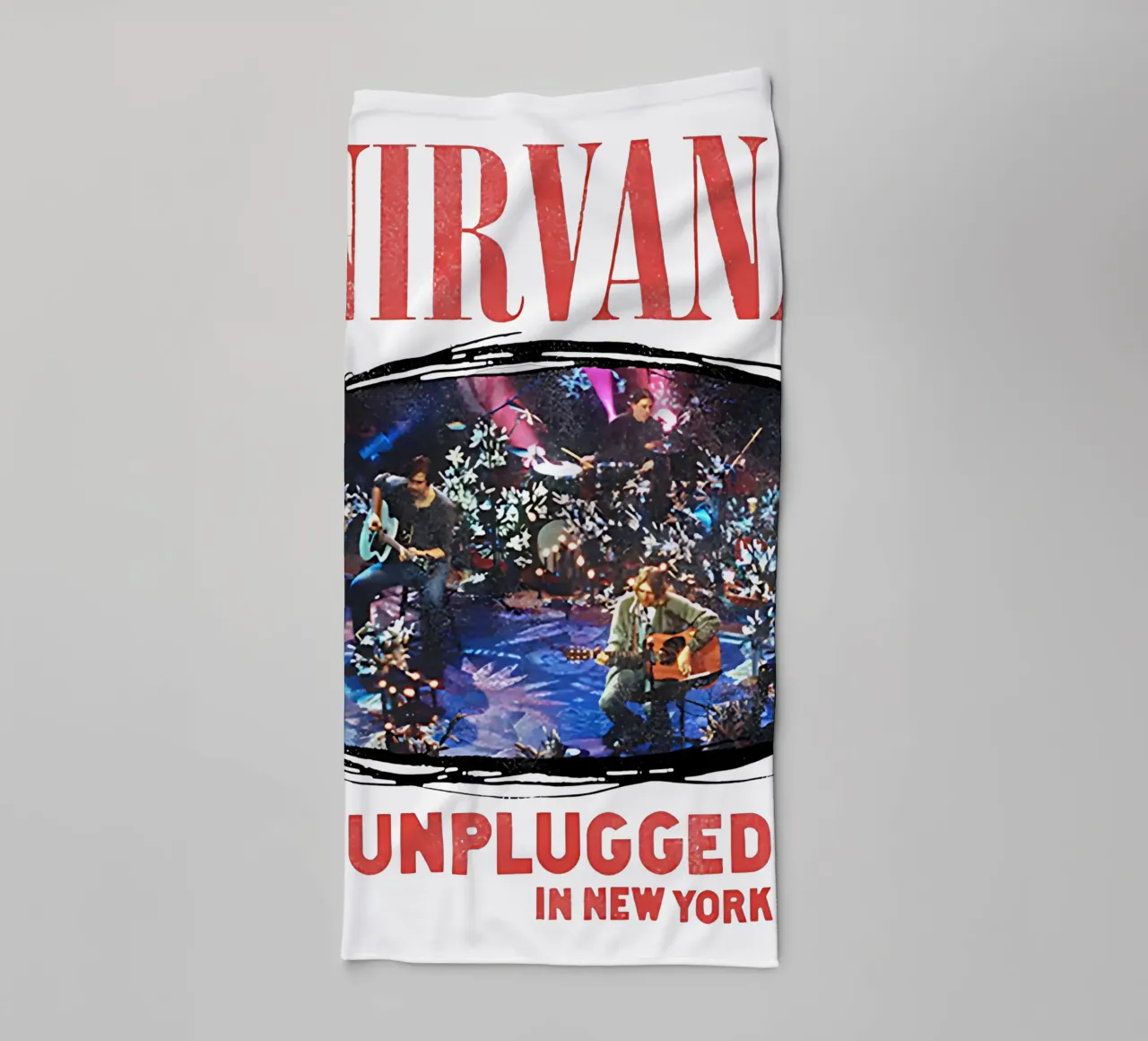 Nirvana unplugged toalla de baño de adamlefff