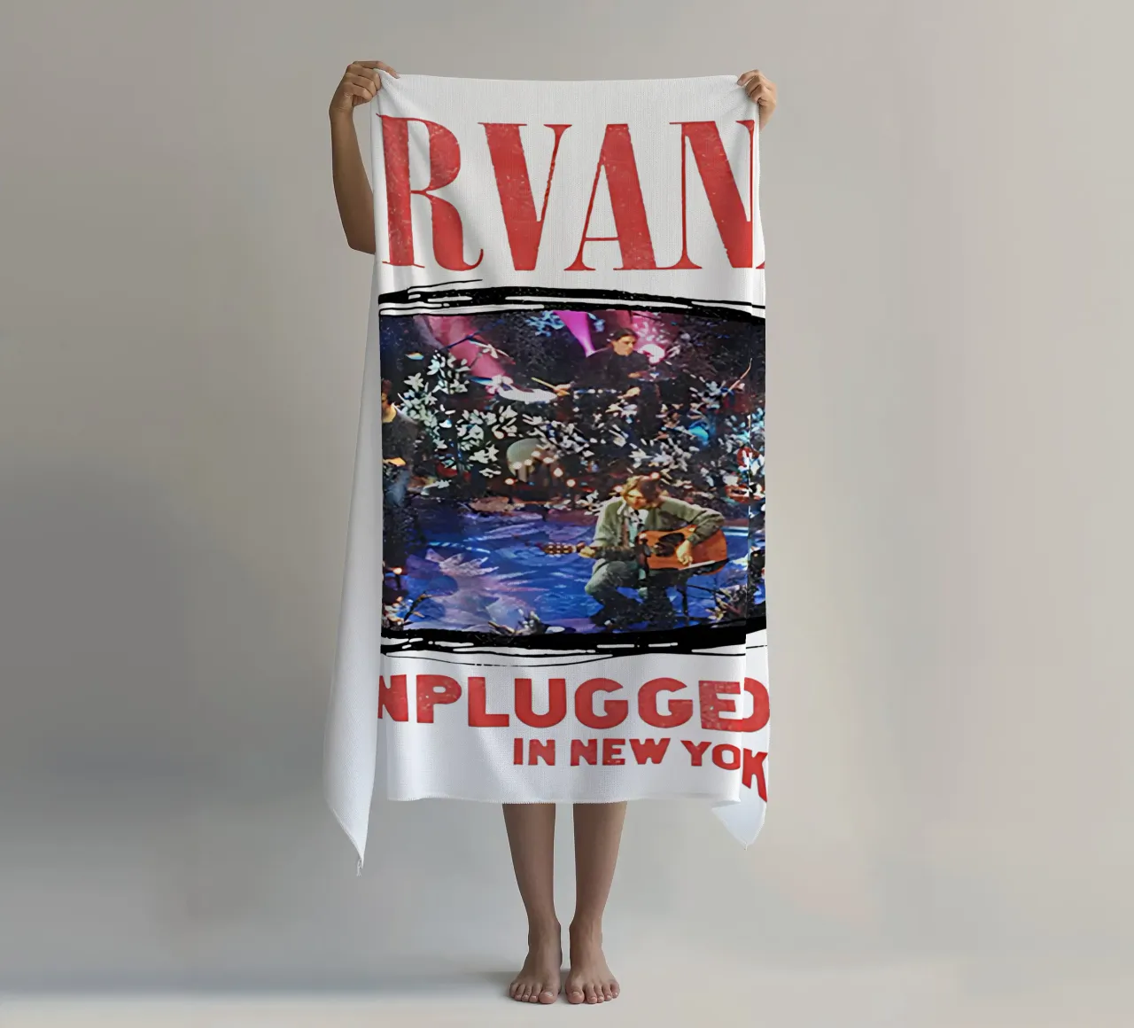 Nirvana unplugged toalla de playa de adamlefff