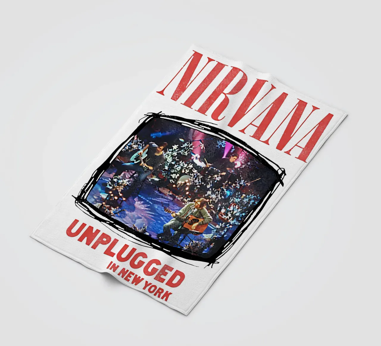 Nirvana unplugged manta de franela de adamlefff