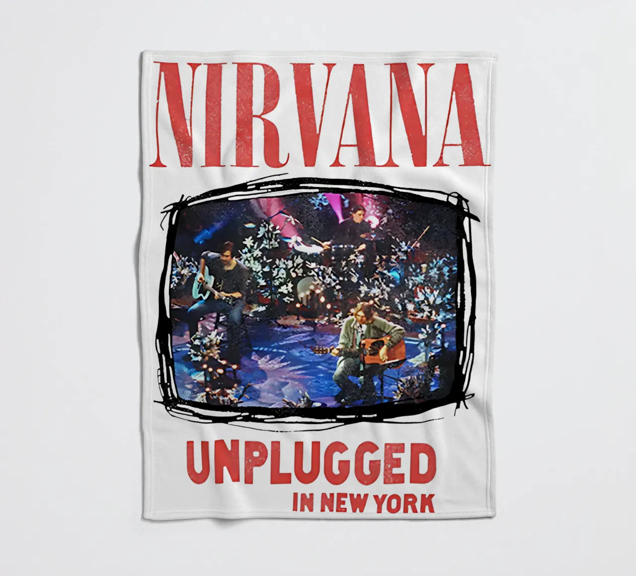 Nirvana unplugged manta de franela de adamlefff