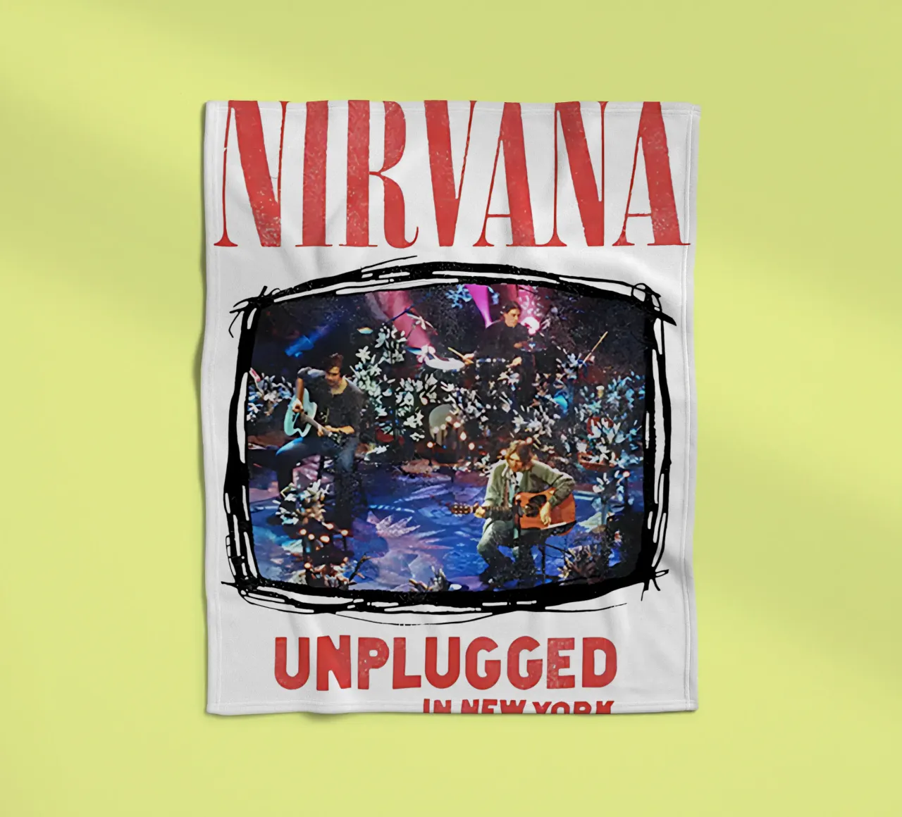 Nirvana unplugged manta de franela de adamlefff