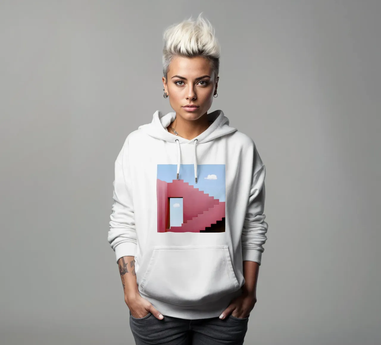 Red Maze felpa con cappuccio da Rupert Höller