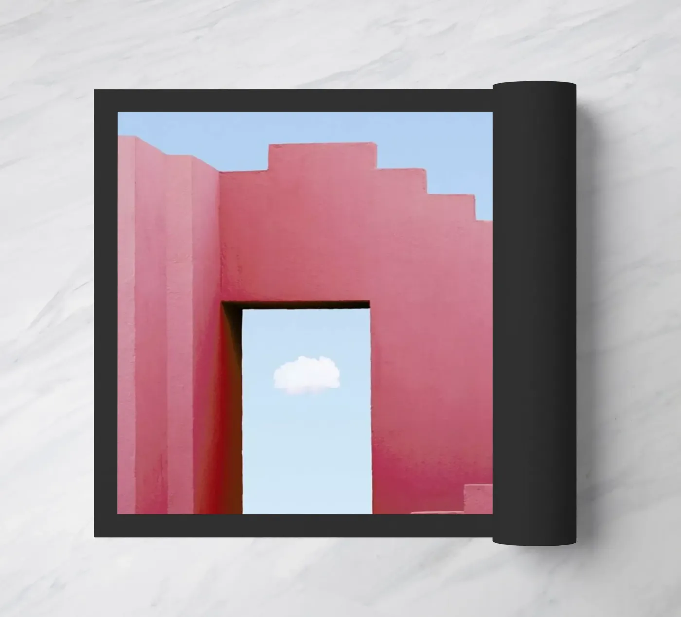 Red Maze Fußmatte von Rupert Höller