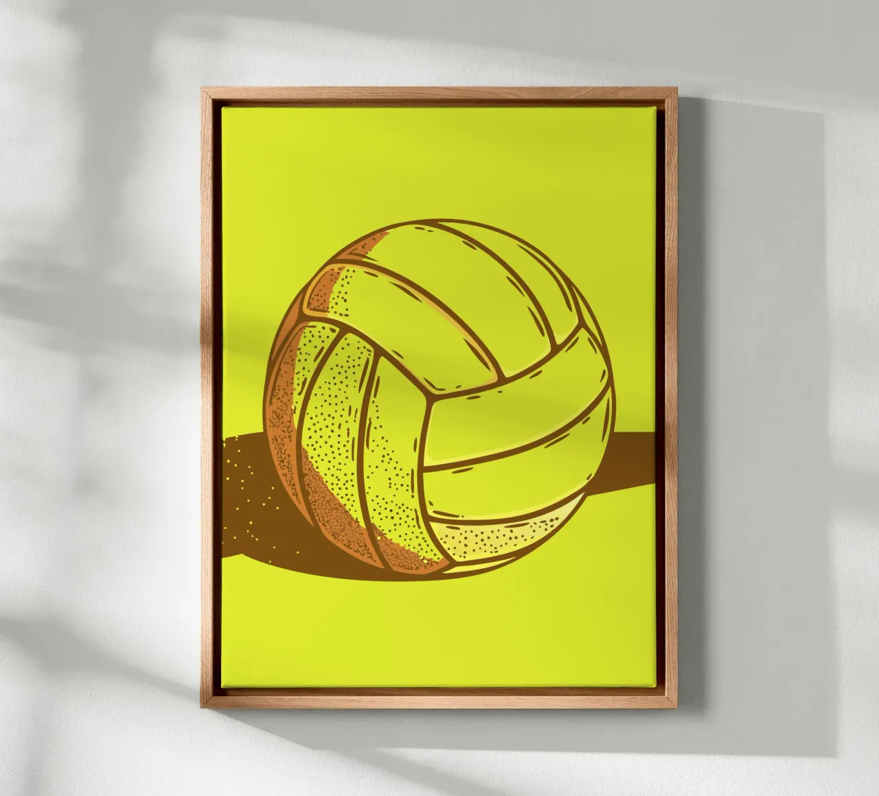 Volleybal canvas met Baklijst van SPORTS ONLY