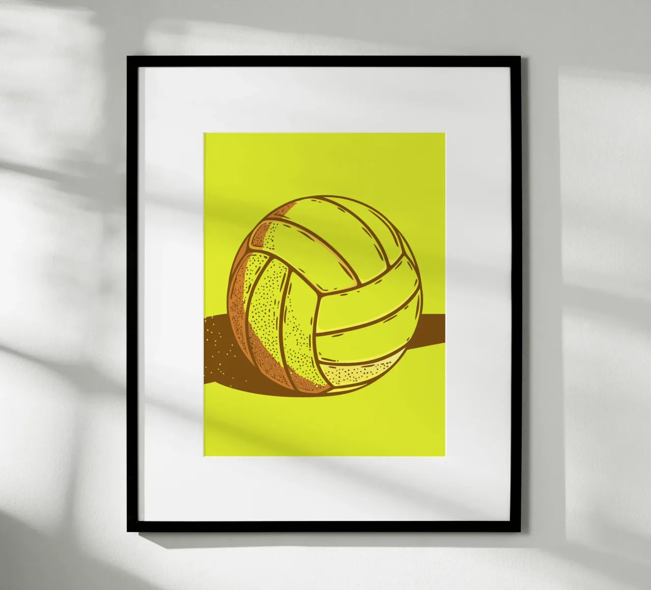 Pallavolo poster con telaio in legno da SPORTS ONLY