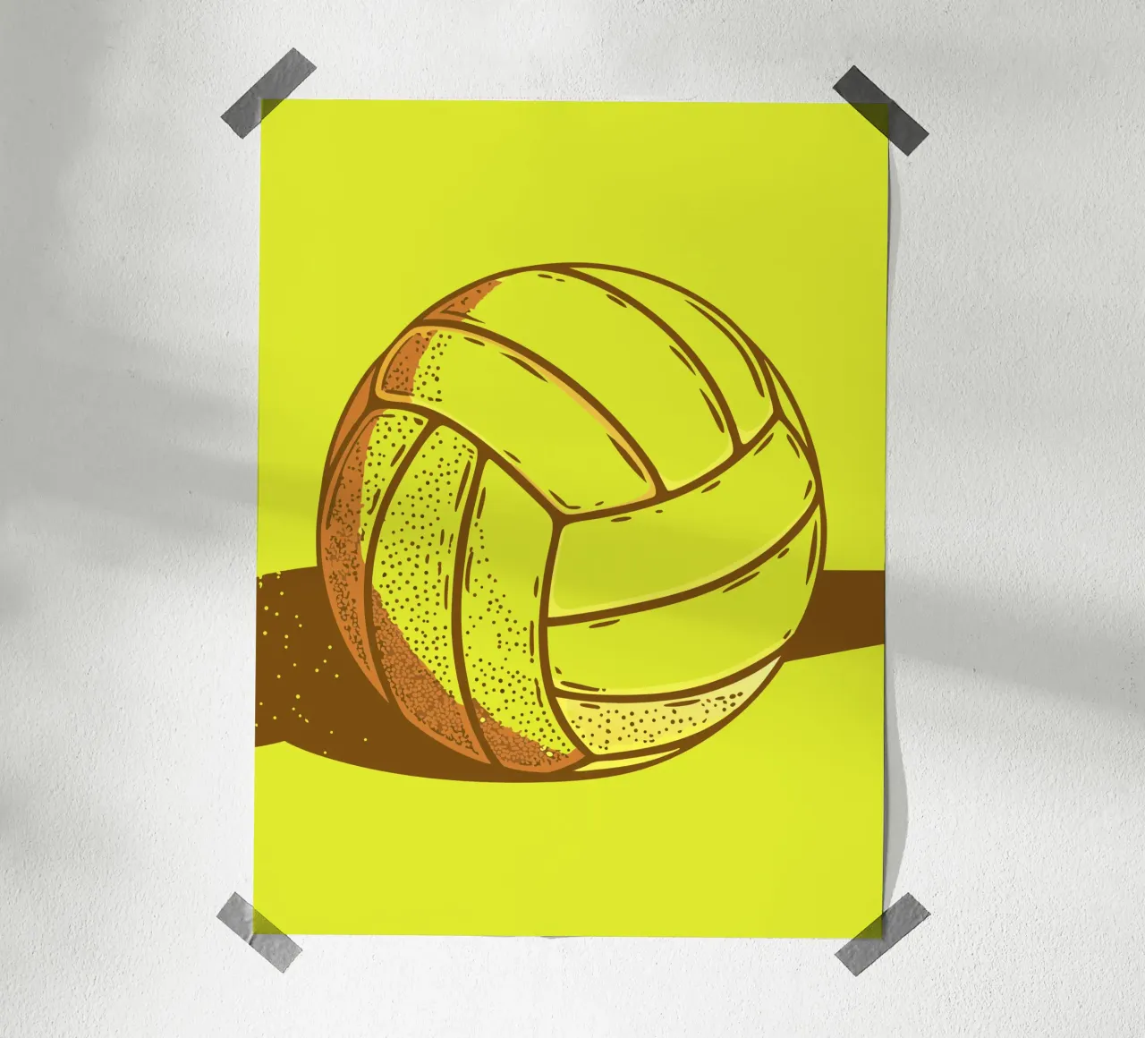 Pallavolo poster con telaio in legno da SPORTS ONLY