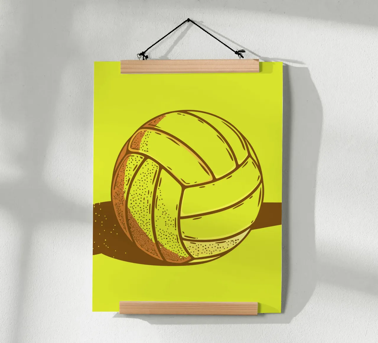 Pallavolo poster con telaio in legno da SPORTS ONLY