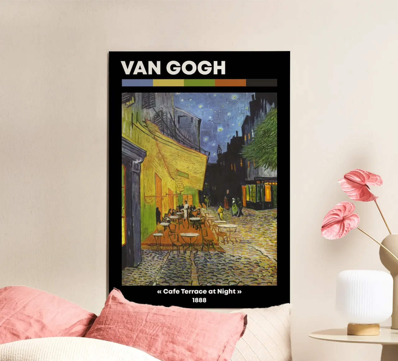 Van Gogh: Terrazza del caffè di notte - Vibrante post-impressionista carta hahnemühle da NorwesClub