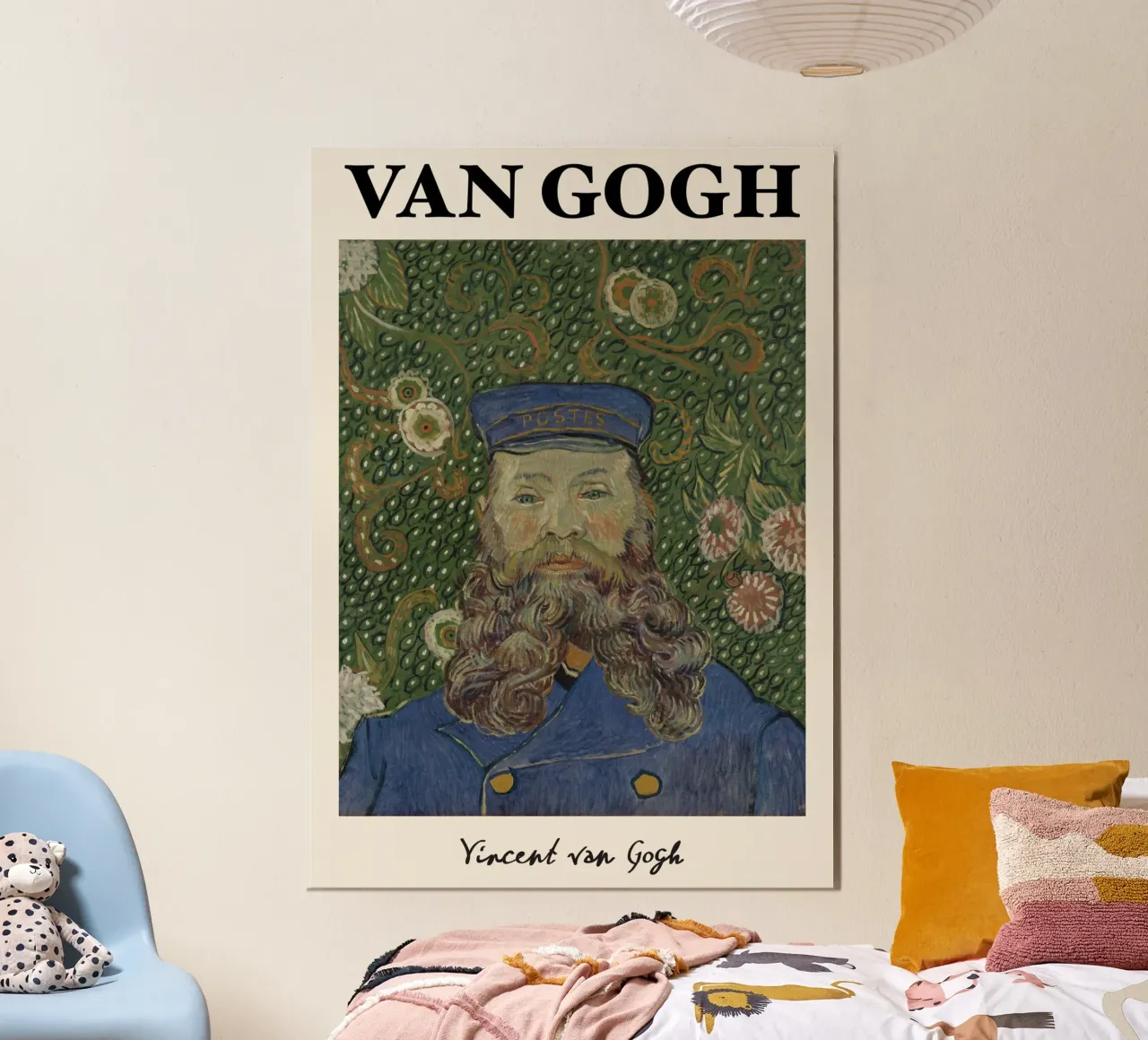Van Gogh : Le facteur Roulin - Un portraitisme post-impressionniste vibrant poster de NorwesClub