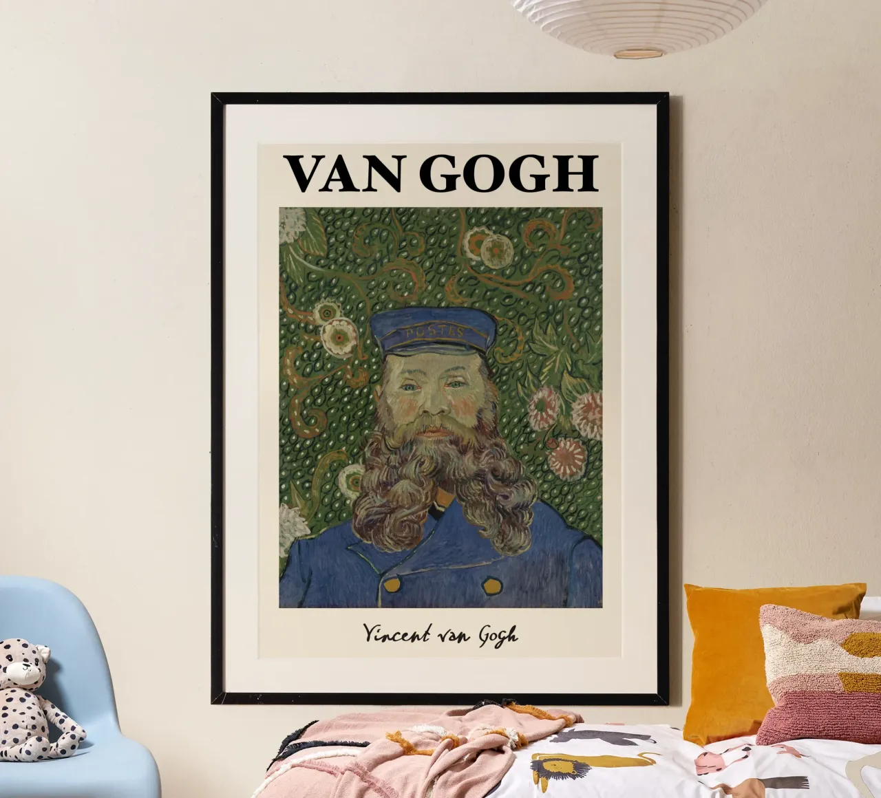 Van Gogh : Le facteur Roulin - Un portraitisme post-impressionniste vibrant poster de NorwesClub