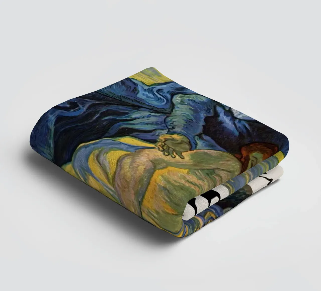 Van Gogh: Pietà - Expressive Post-Impressionist Devotion asciugamano da bagno da NorwesClub