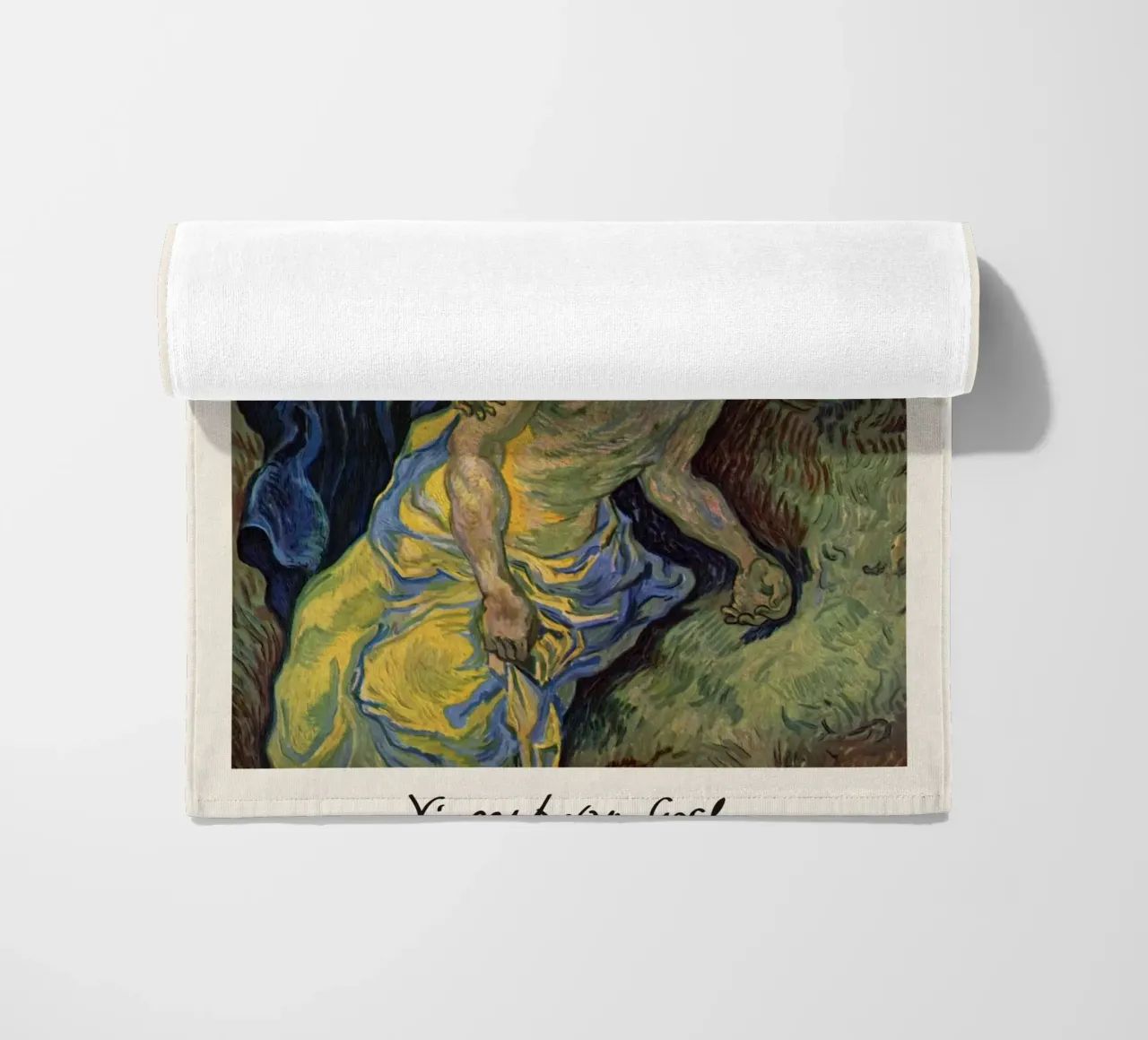 Van Gogh: Pietà - Expressive Post-Impressionist Devotion telo mare da NorwesClub